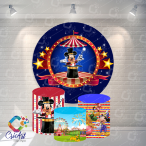 Kit Capa Painel com Trio Cilindros Mickey Circo
