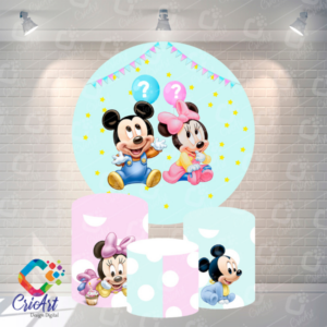 Kit Capa Painel com Trio Cilindros Mickey e Minnie