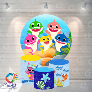 Kit Capa Painel com Trio Cilindros Baby Shark
