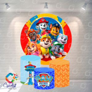 Kit Capa Painel com Trio Cilindros Patrulha Canina 11
