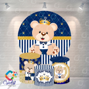 Kit Capa Painel com Trio Cilindros Ursinho  