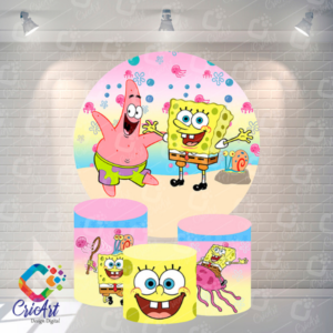Kit Capa Painel com Trio Cilindros Bob Esponja