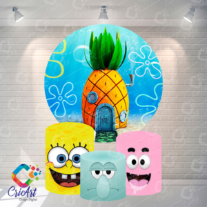 Kit Capa Painel com Trio Cilindros Bob Esponja 01