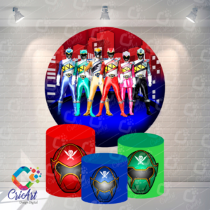 Kit Capa Painel com Trio Cilindros Power Rangers