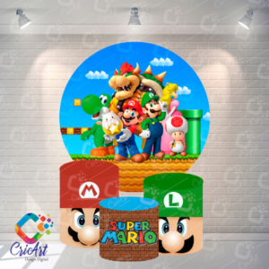 Kit Capa Painel com Trio Cilindros Super Mario
