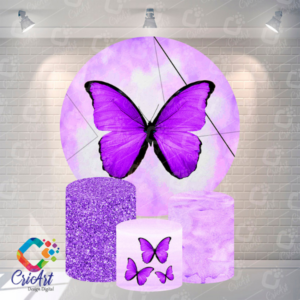 Kit Capa Painel com Trio Cilindros Borboleta Lilás 2
